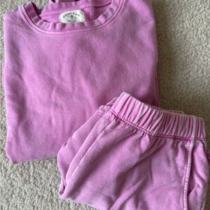 Electric & Rose Pink Cozy Sweatshirt and Jogger Set 💕